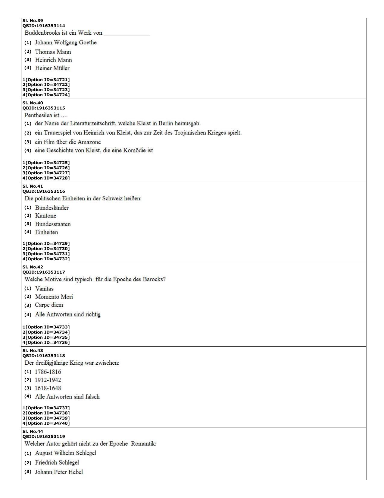 CUET (PG) 2022: PGQP-60 German (10-09-2022) Question Paper - Page 13