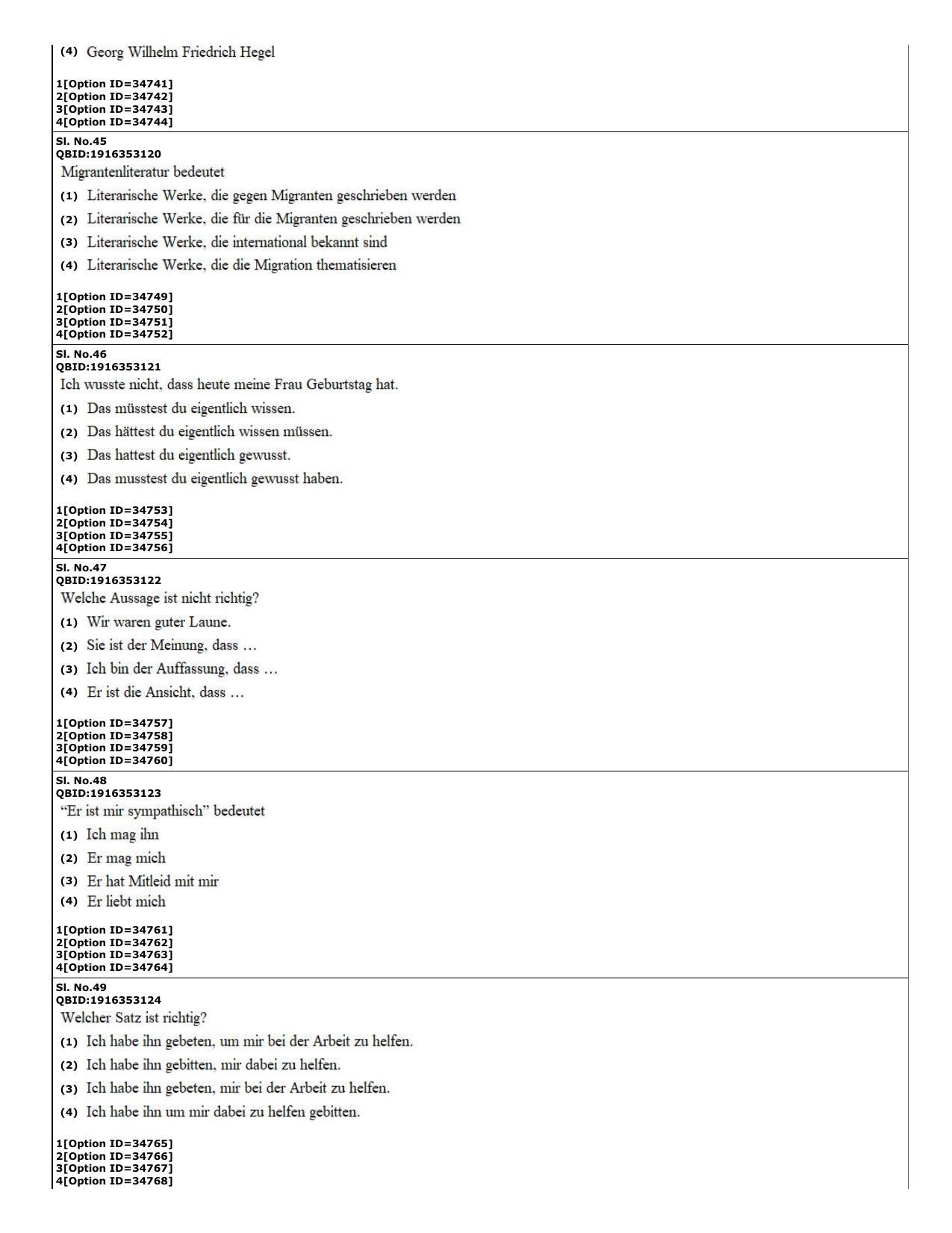 CUET (PG) 2022: PGQP-60 German (10-09-2022) Question Paper - Page 14