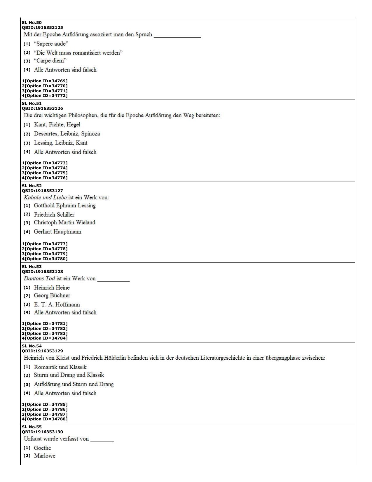 CUET (PG) 2022: PGQP-60 German (10-09-2022) Question Paper - Page 15