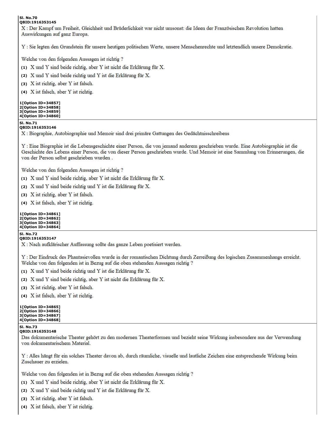 CUET (PG) 2022: PGQP-60 German (10-09-2022) Question Paper - Page 19