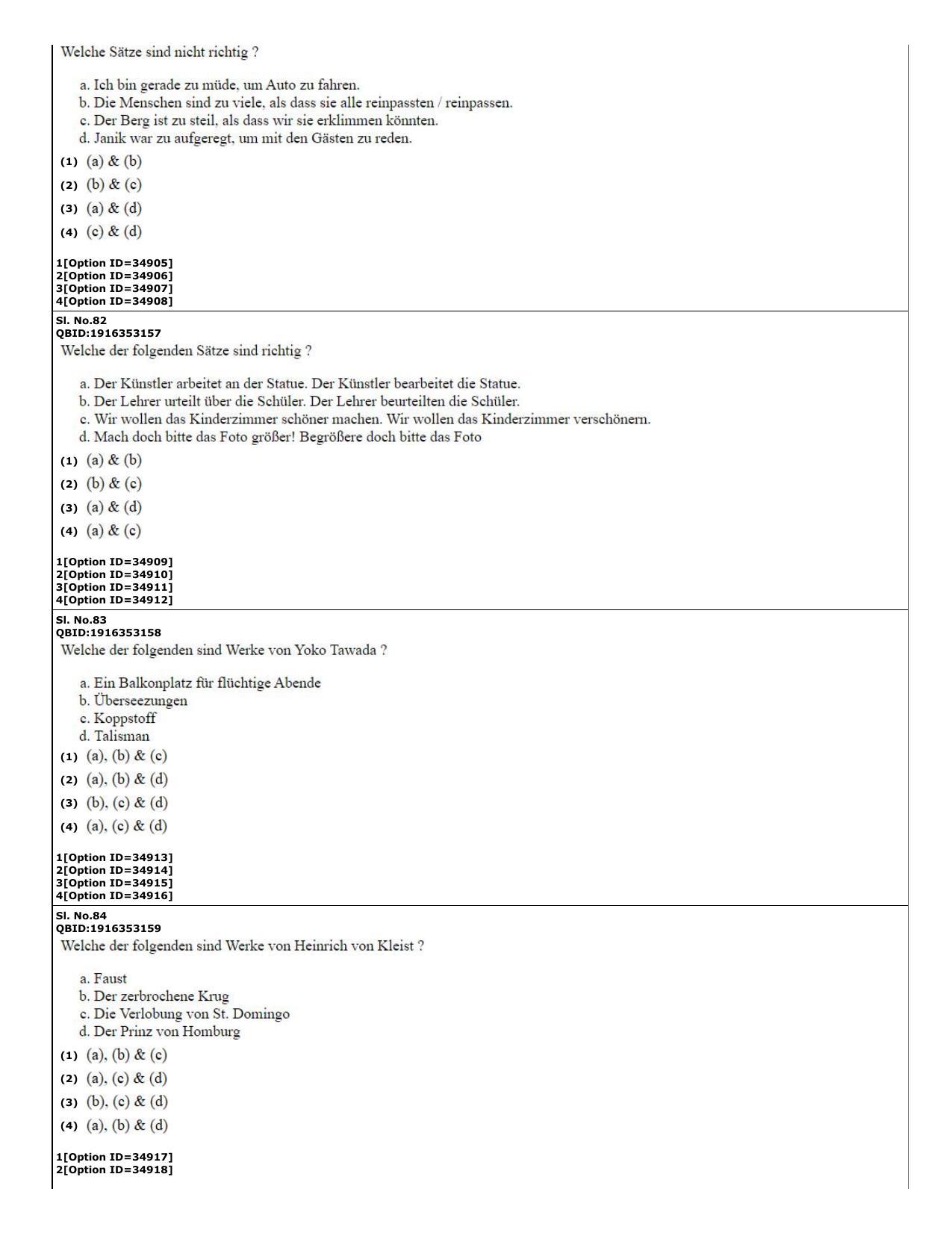 CUET (PG) 2022: PGQP-60 German (10-09-2022) Question Paper - Page 22