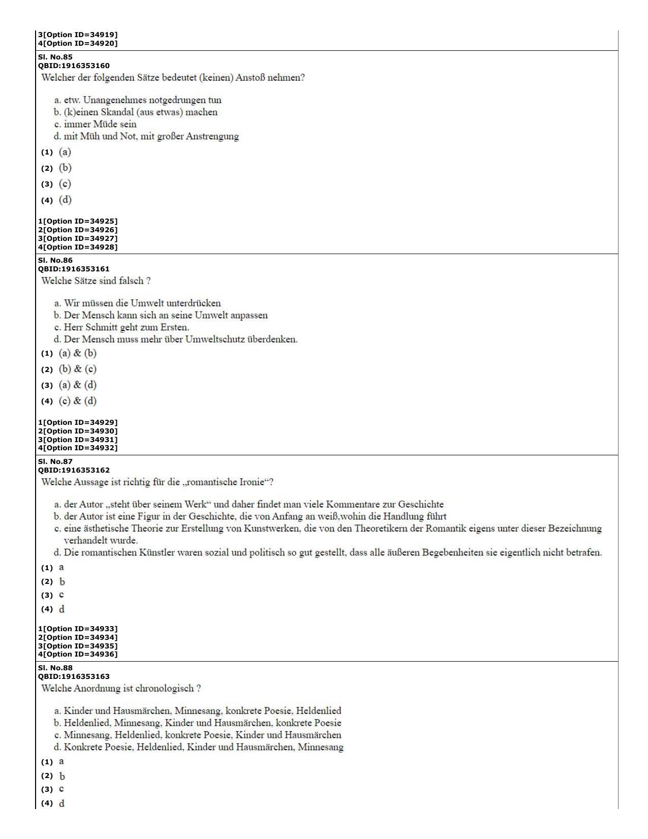 CUET (PG) 2022: PGQP-60 German (10-09-2022) Question Paper - Page 23