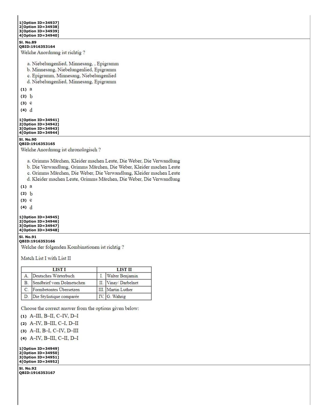 CUET (PG) 2022: PGQP-60 German (10-09-2022) Question Paper - Page 24