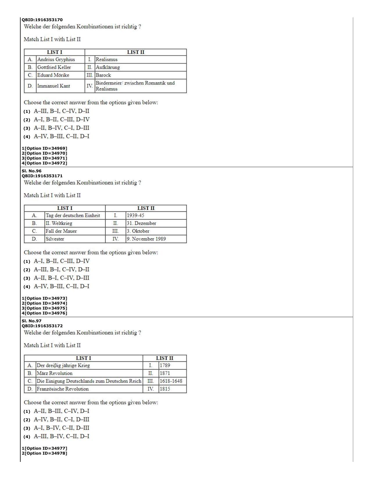 CUET (PG) 2022: PGQP-60 German (10-09-2022) Question Paper - Page 26