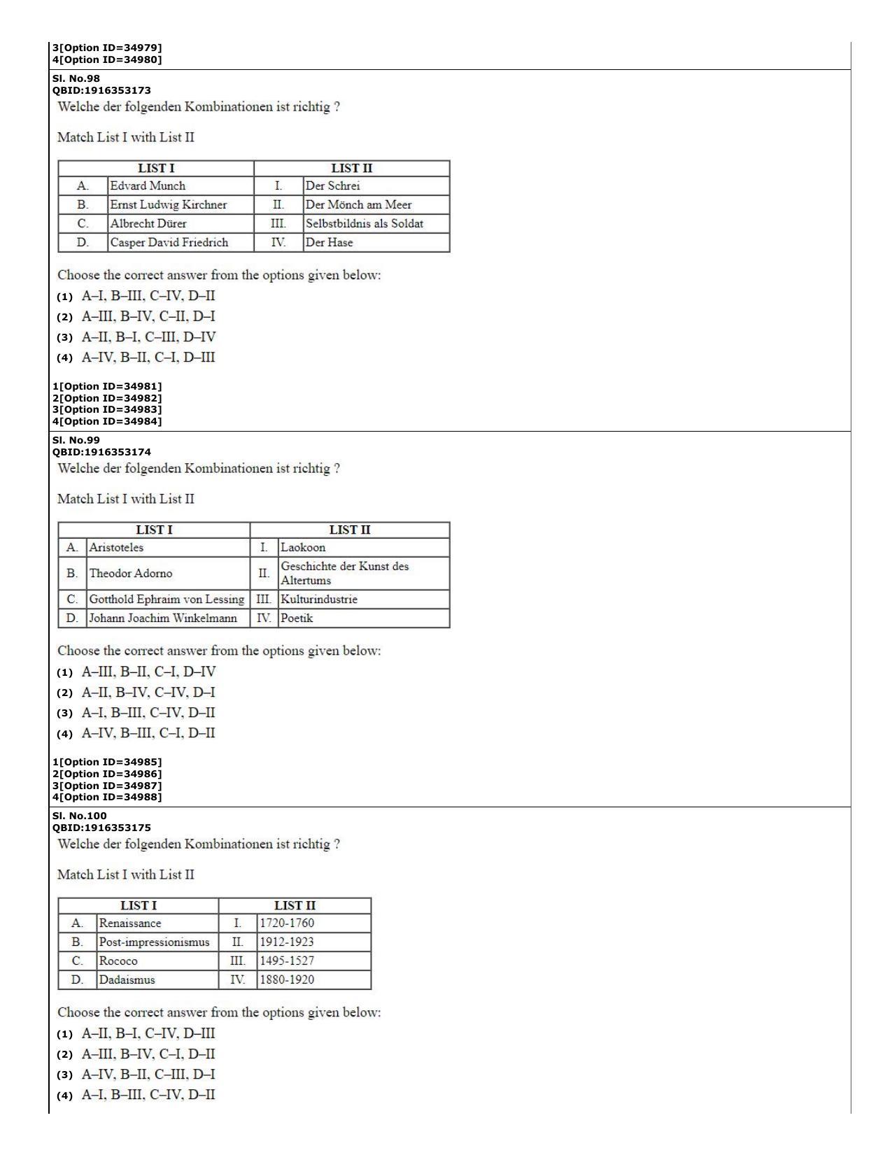 CUET (PG) 2022: PGQP-60 German (10-09-2022) Question Paper - Page 27