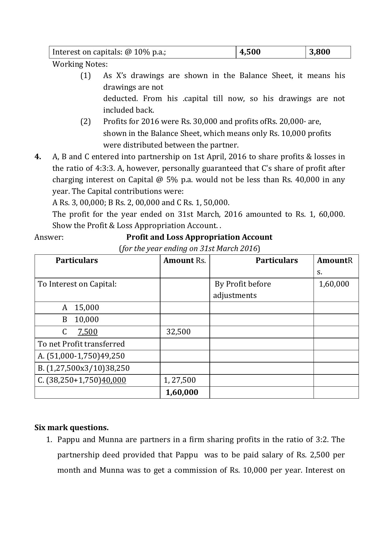 CBSE Worksheets for Class 12 Accountancy Admission of A Partner practical Problems - Page 3