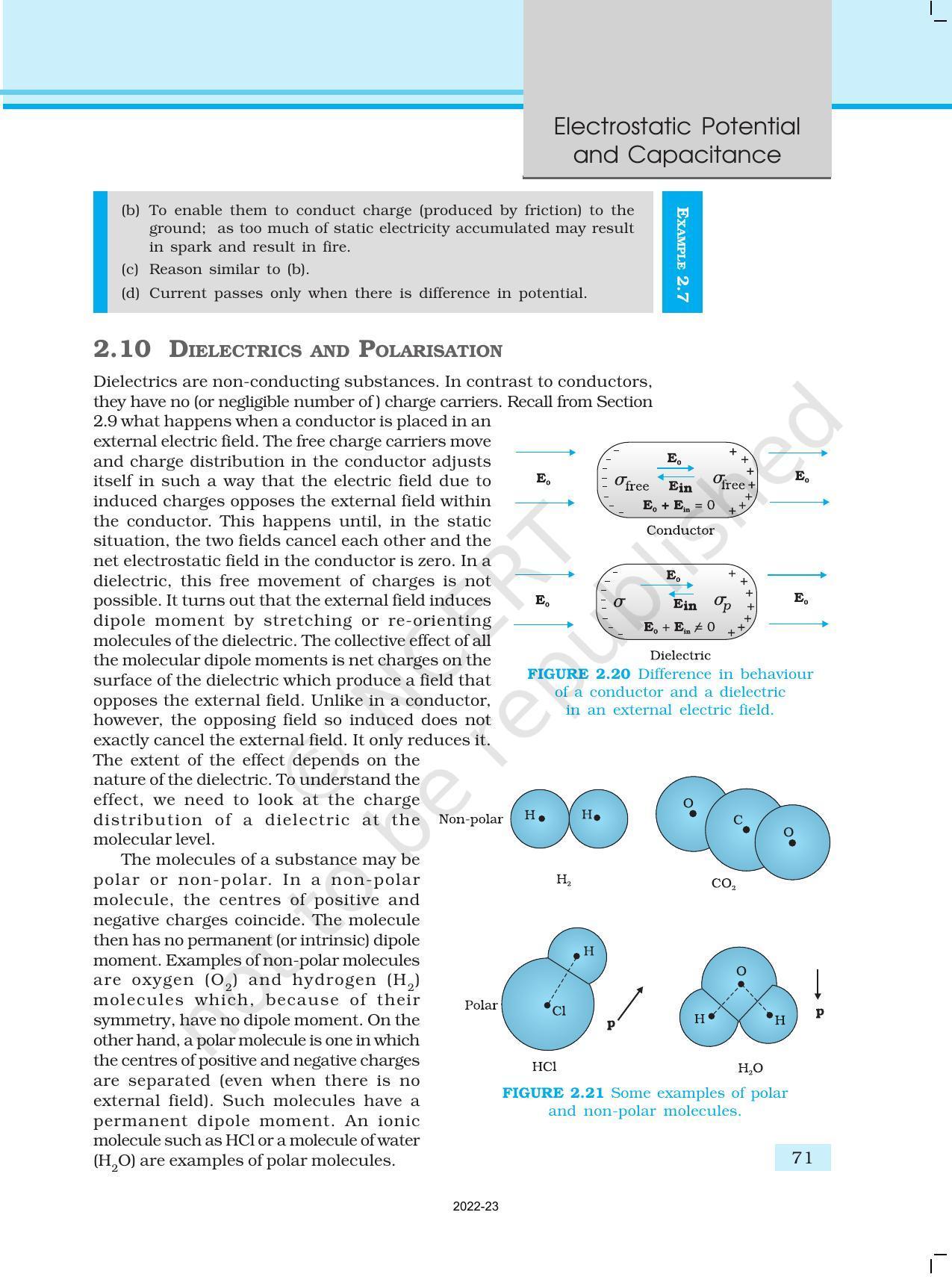 NCERT Book for Class 12 Physics Chapter 2 Electrostatic Potential and Capacitance - Page 21