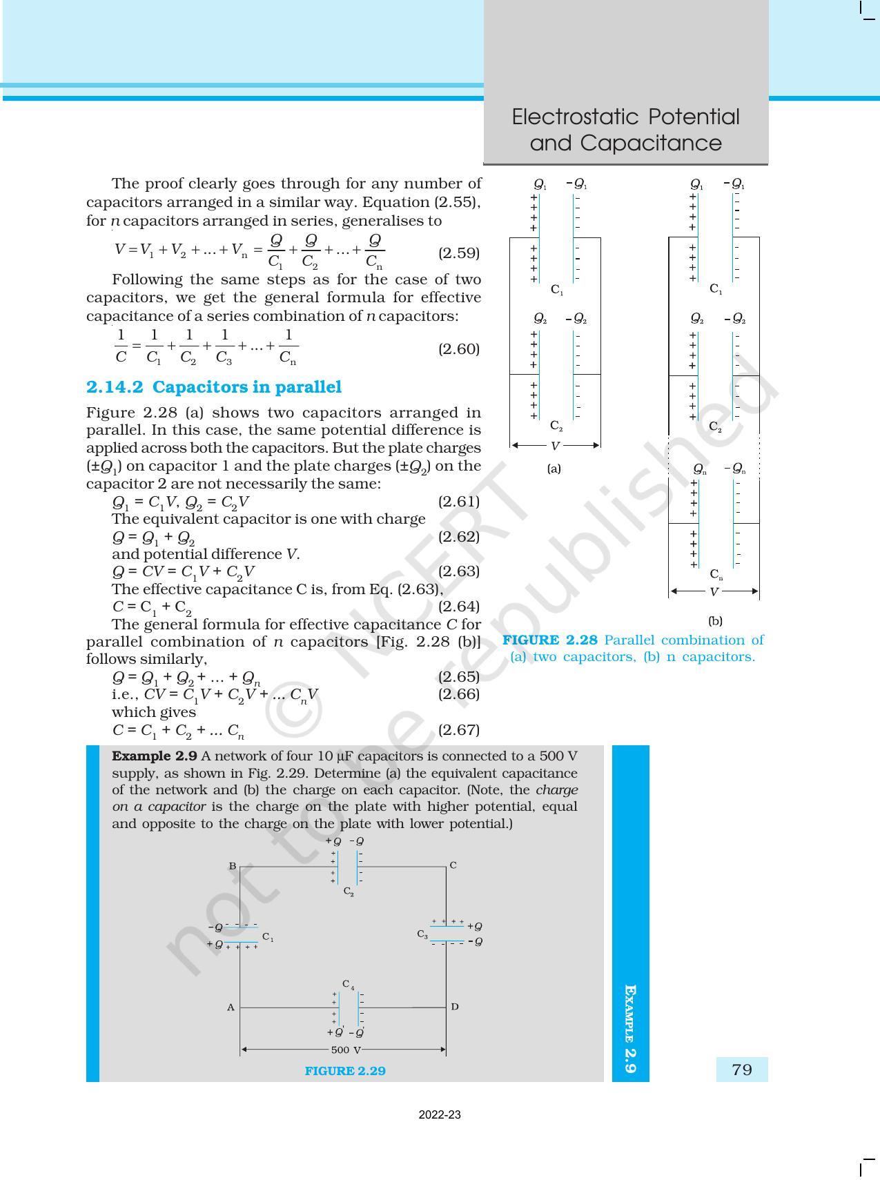 NCERT Book for Class 12 Physics Chapter 2 Electrostatic Potential and Capacitance - Page 29