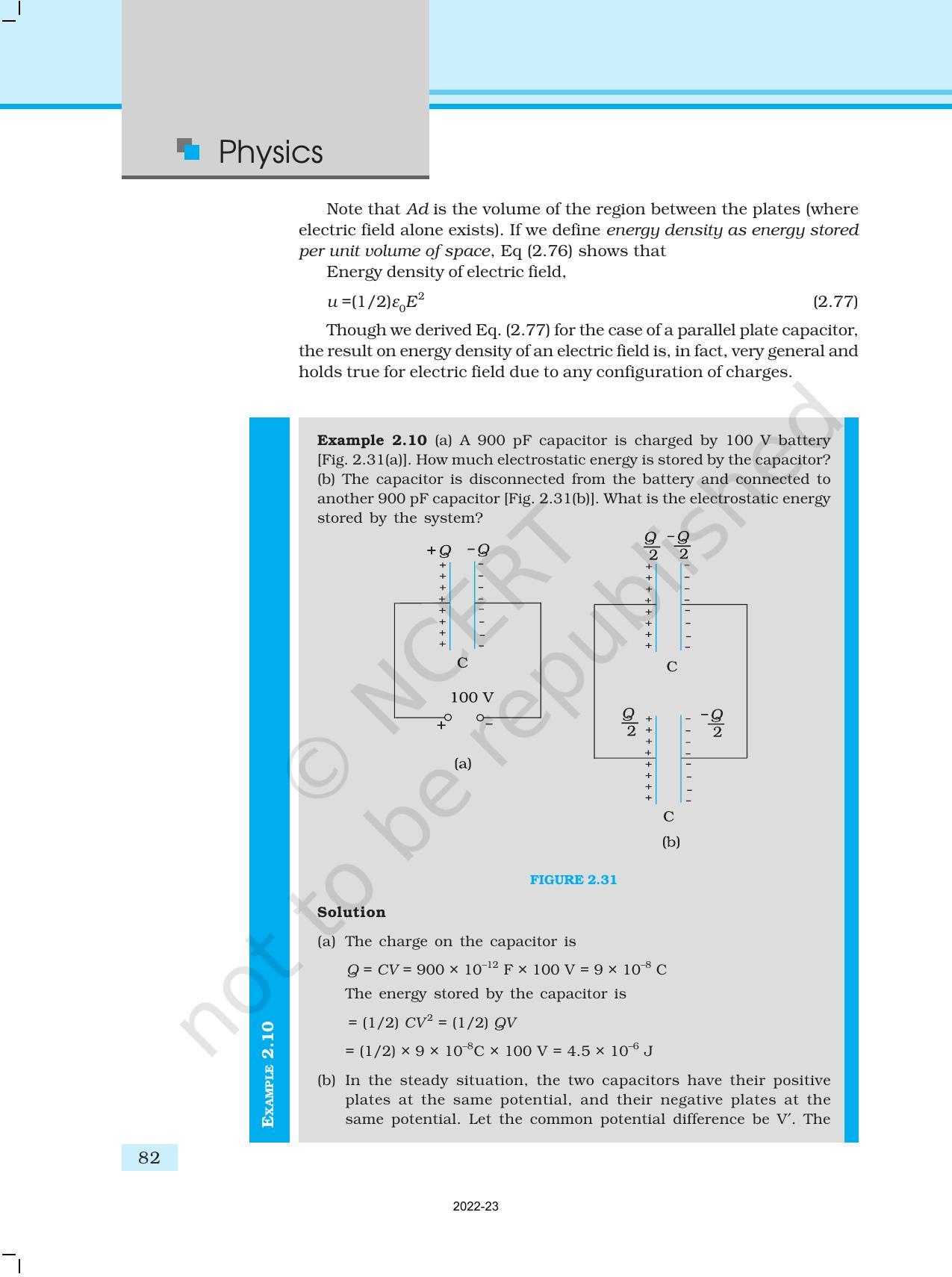 NCERT Book for Class 12 Physics Chapter 2 Electrostatic Potential and Capacitance - Page 32