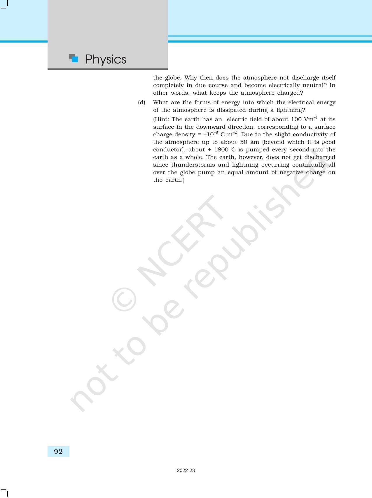 NCERT Book for Class 12 Physics Chapter 2 Electrostatic Potential and Capacitance - Page 42