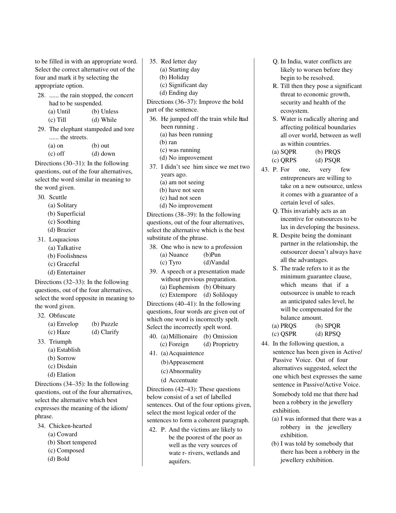 CUET English Sample Paper 13 - Page 3