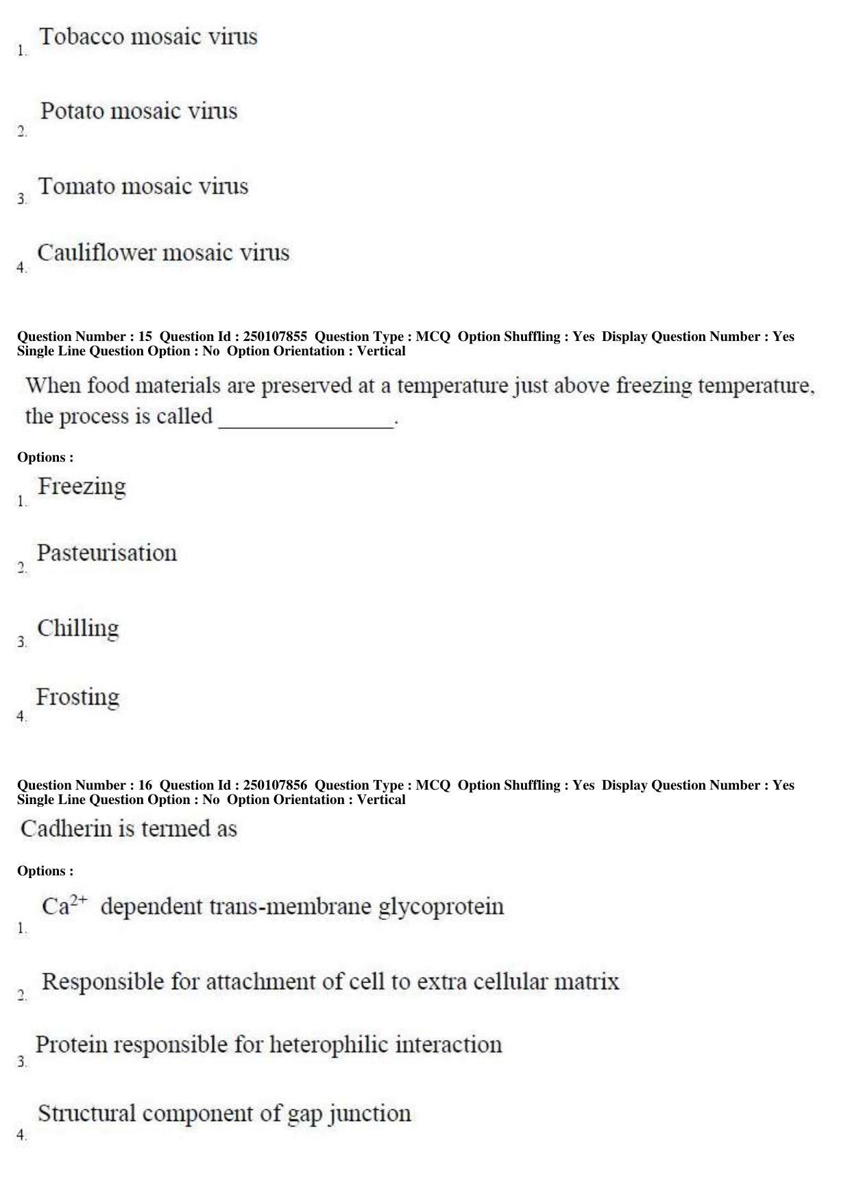 TS PGECET 2019: Bio Technology Question Papers - Page 7