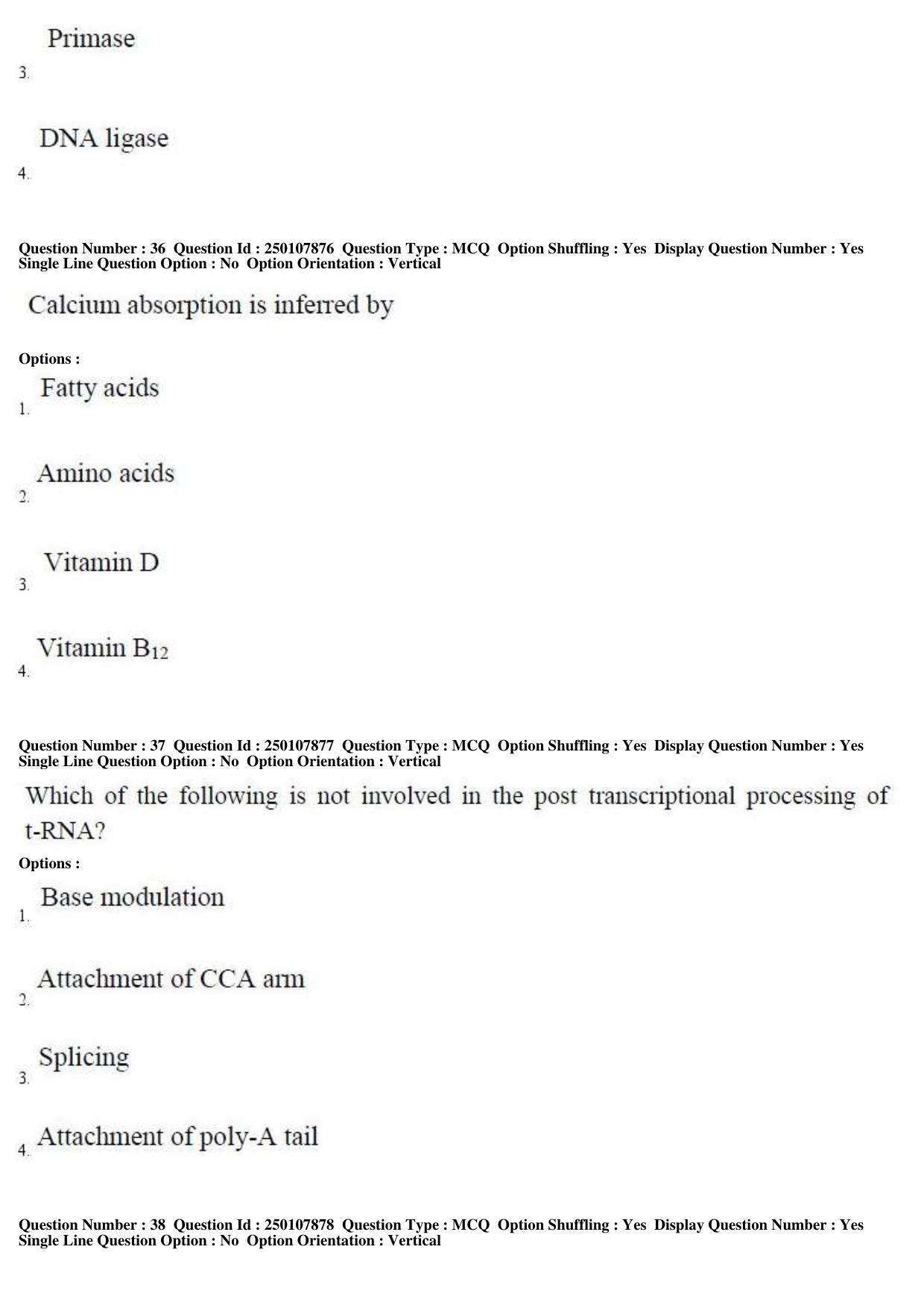TS PGECET 2019: Bio Technology Question Papers - Page 15
