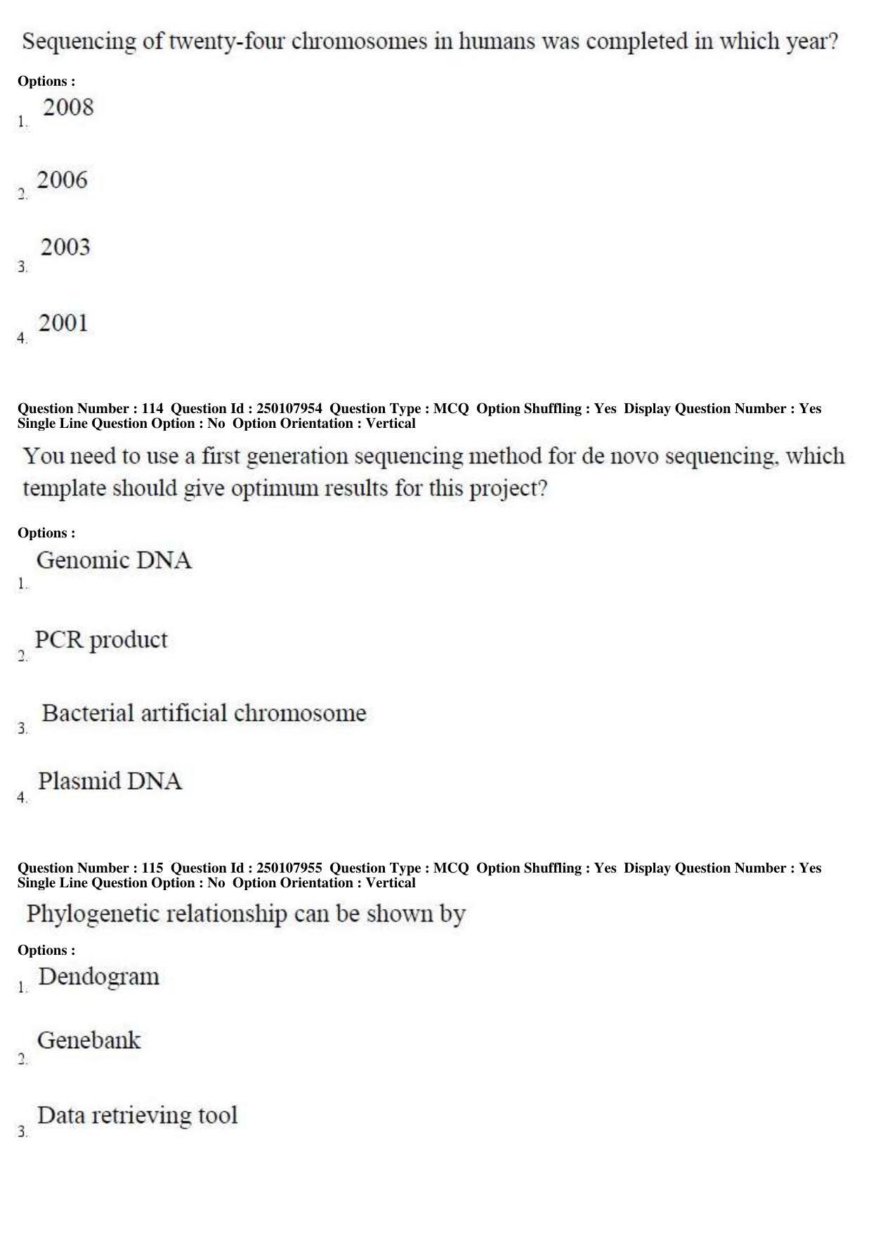 TS PGECET 2019: Bio Technology Question Papers - Page 44