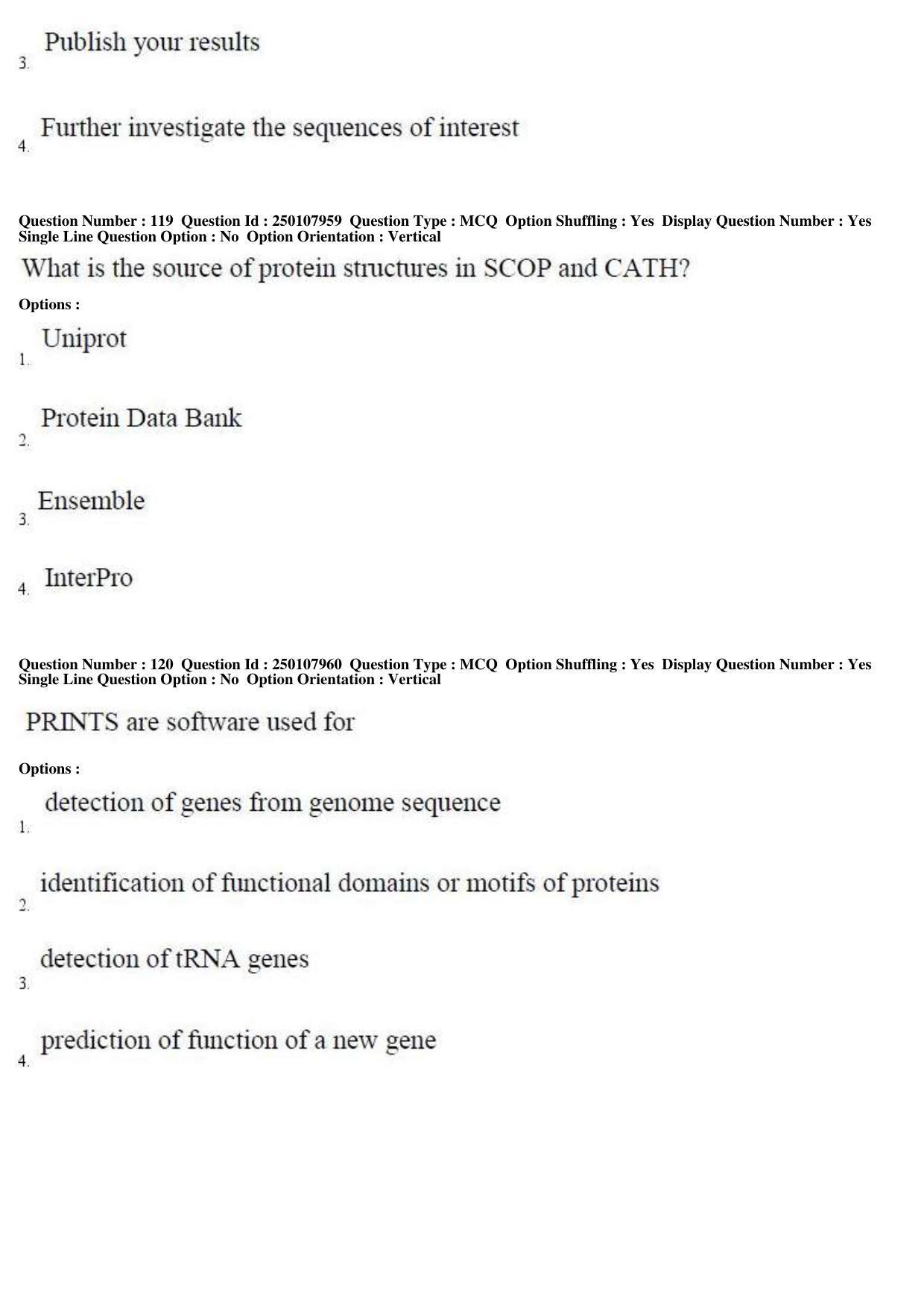 TS PGECET 2019: Bio Technology Question Papers - Page 46