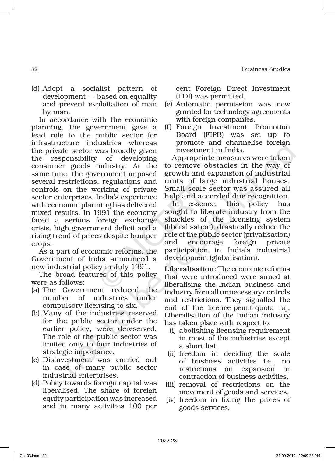 NCERT Book for Class 12 Business Studies Chapter 3 Business Environment - Page 14