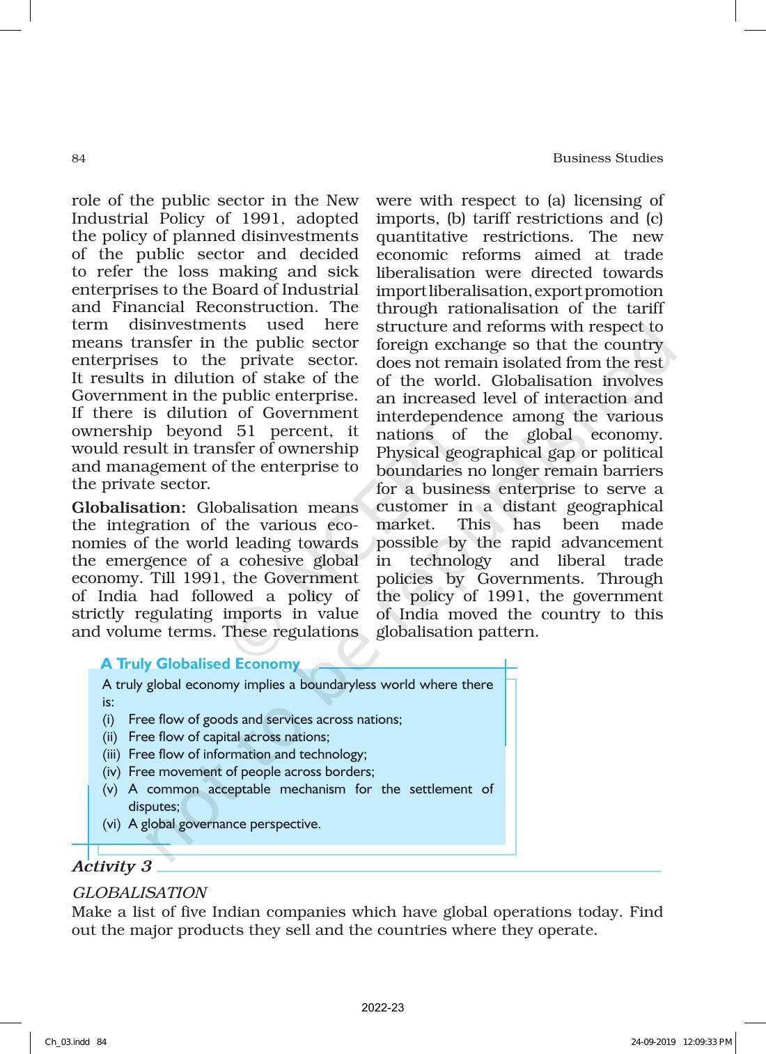 NCERT Book for Class 12 Business Studies Chapter 3 Business Environment - Page 16