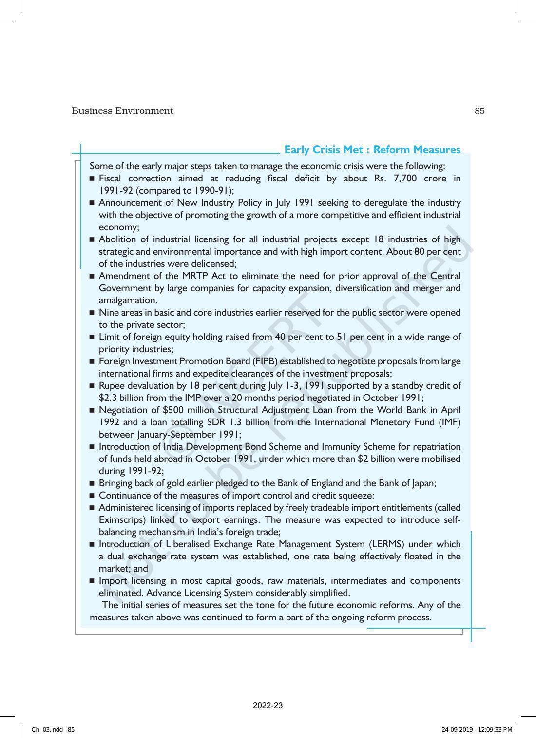 NCERT Book for Class 12 Business Studies Chapter 3 Business Environment - Page 17
