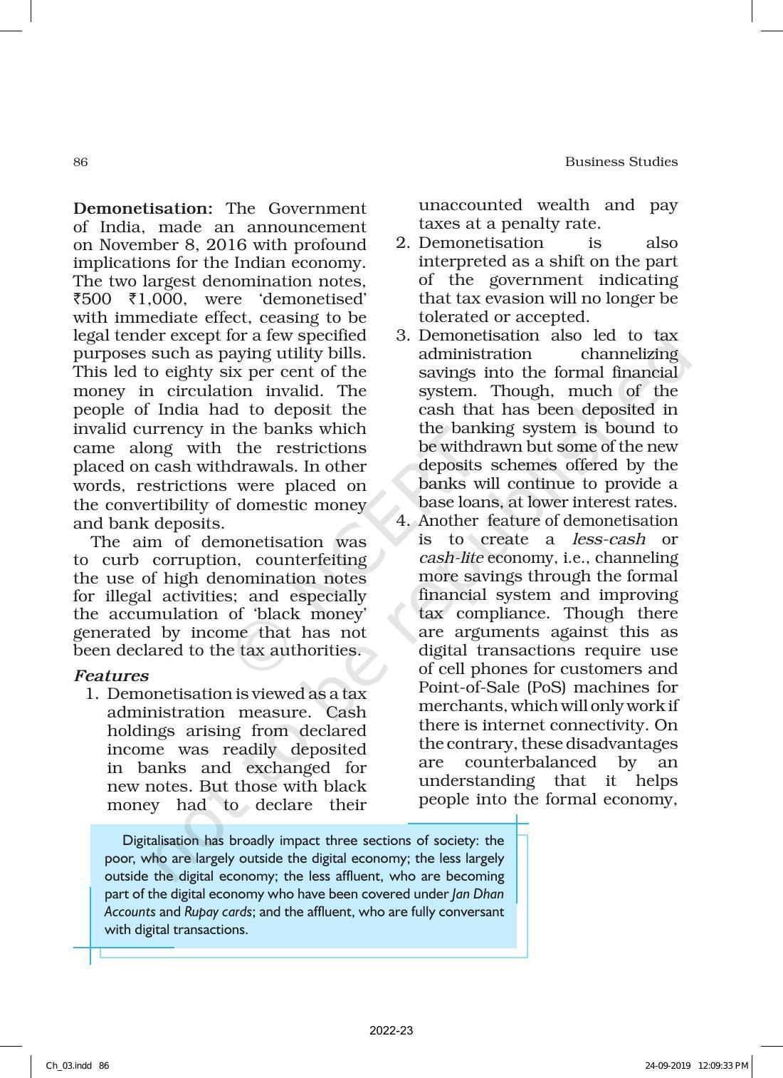 NCERT Book for Class 12 Business Studies Chapter 3 Business Environment - Page 18