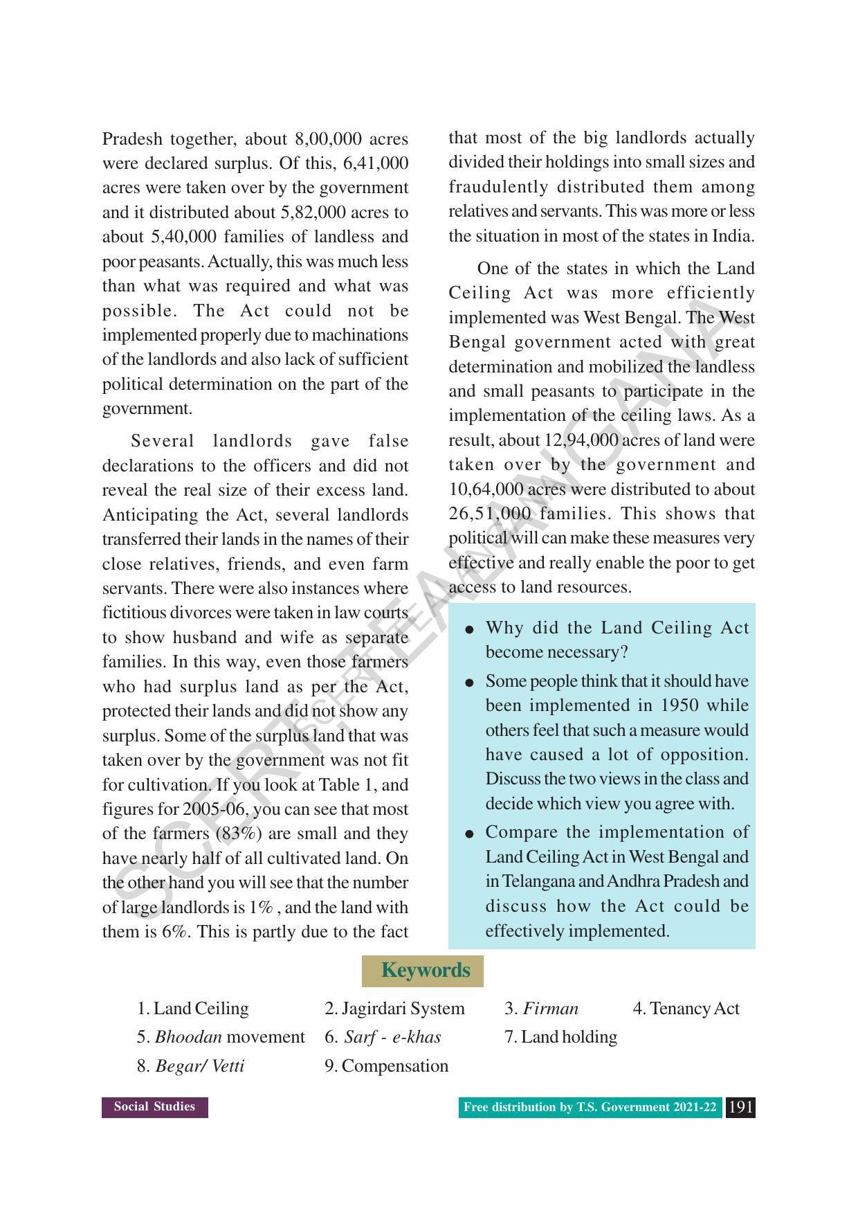 TS SCERT Class 8 Social Science (English Medium) Text Book - Page 83