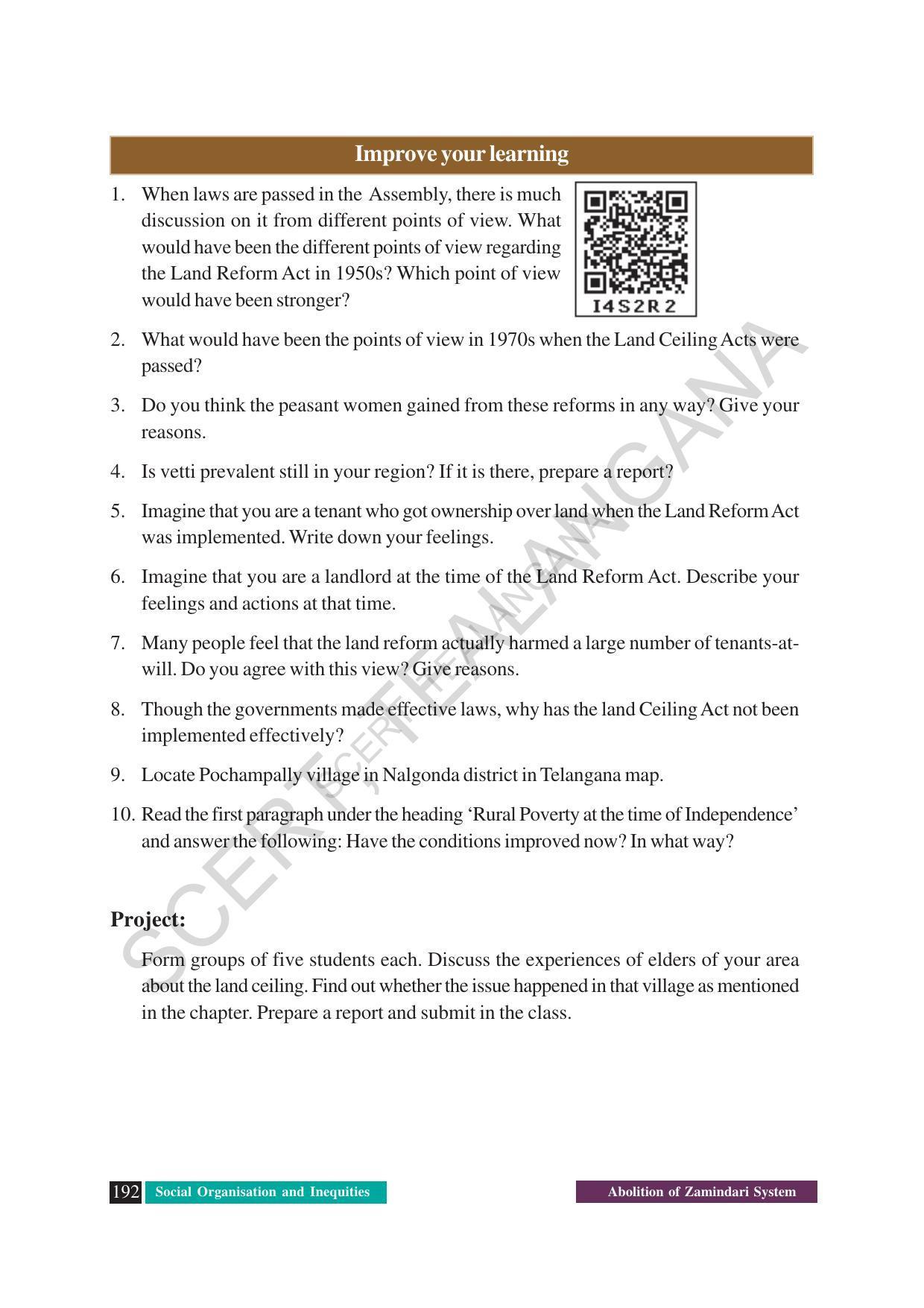 TS SCERT Class 8 Social Science (English Medium) Text Book - Page 84