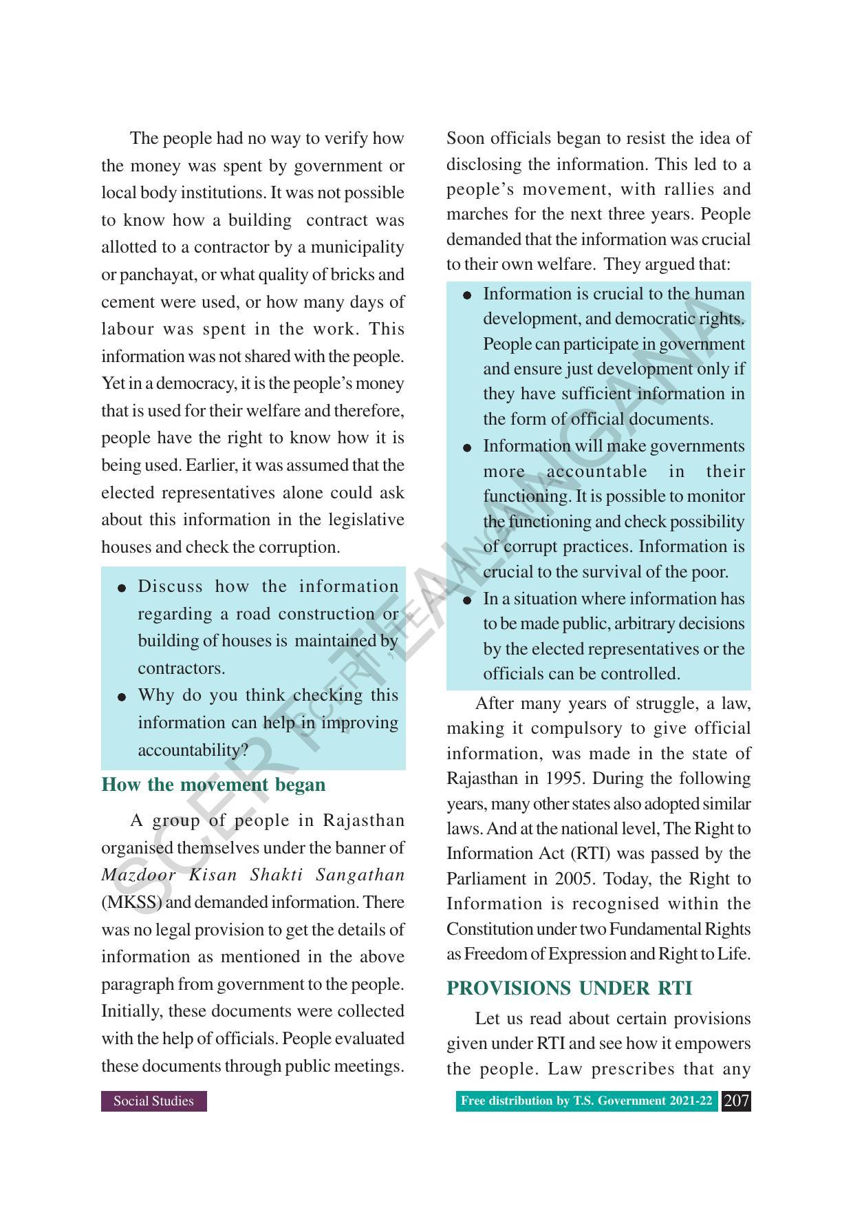 TS SCERT Class 8 Social Science (English Medium) Text Book - Page 99