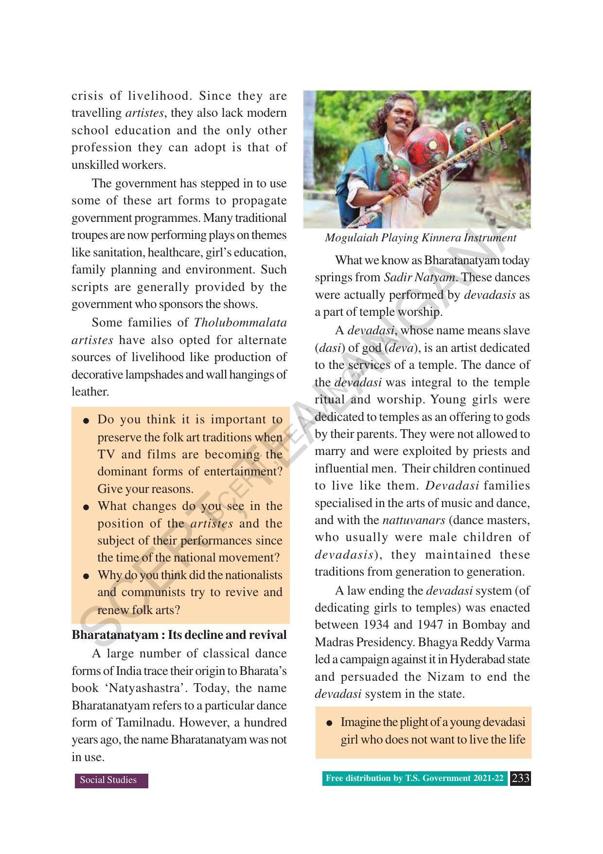 TS SCERT Class 8 Social Science (English Medium) Text Book - Page 125