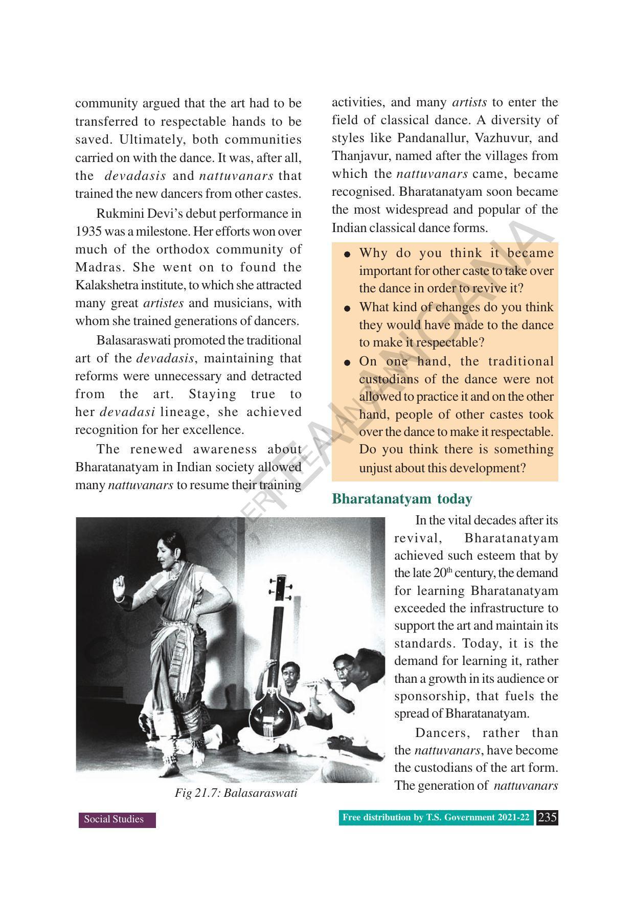 TS SCERT Class 8 Social Science (English Medium) Text Book - Page 127