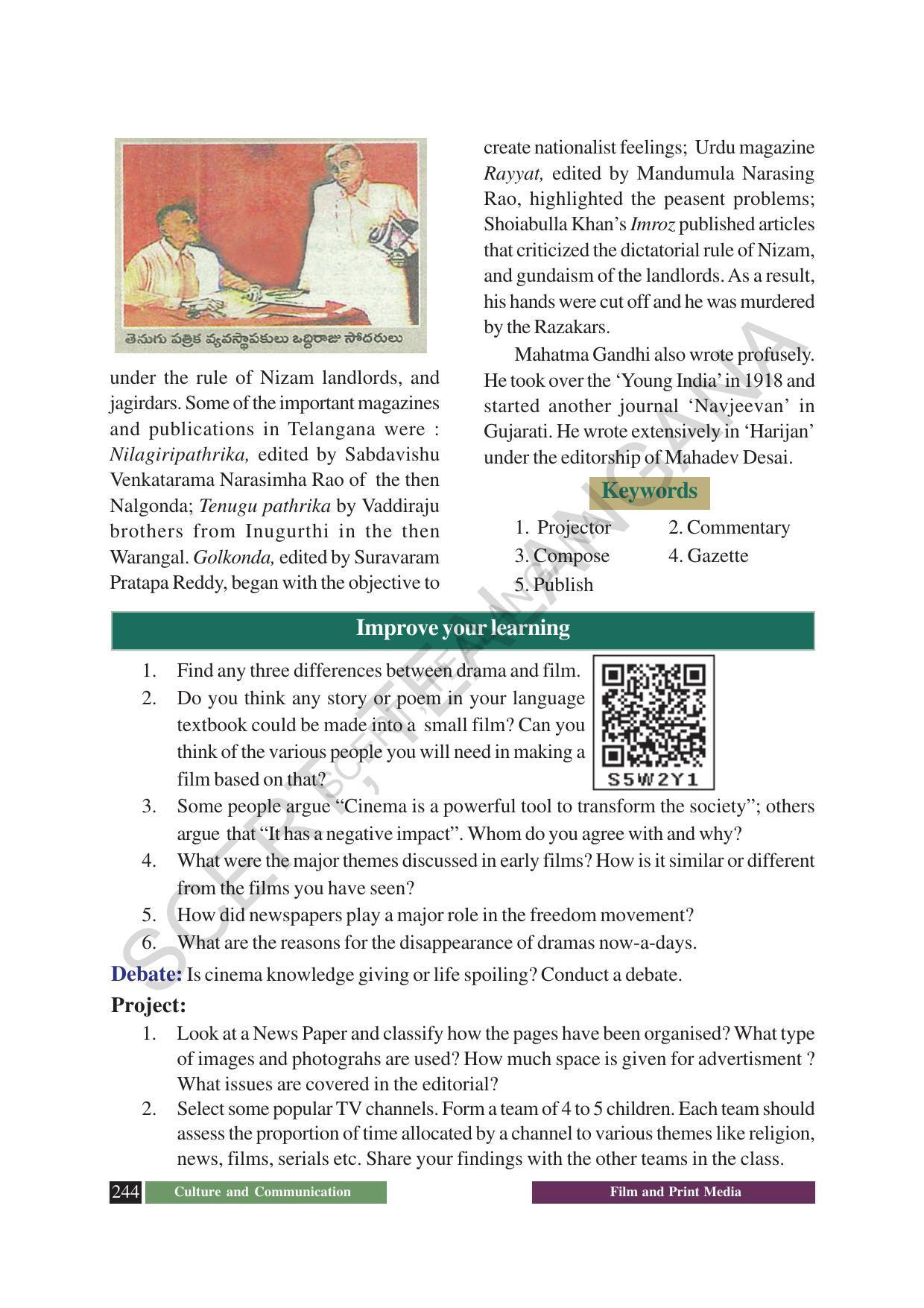 TS SCERT Class 8 Social Science (English Medium) Text Book - Page 136