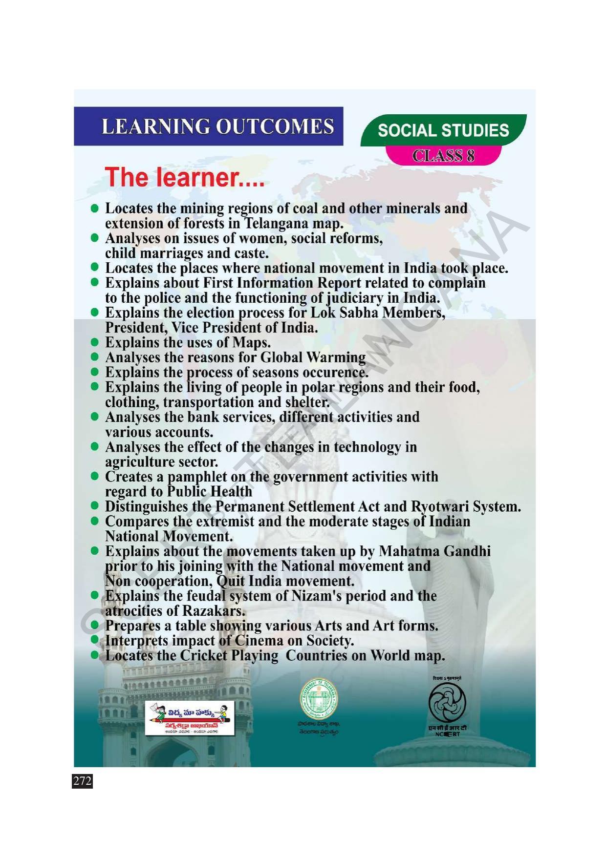 TS SCERT Class 8 Social Science (English Medium) Text Book - Page 164