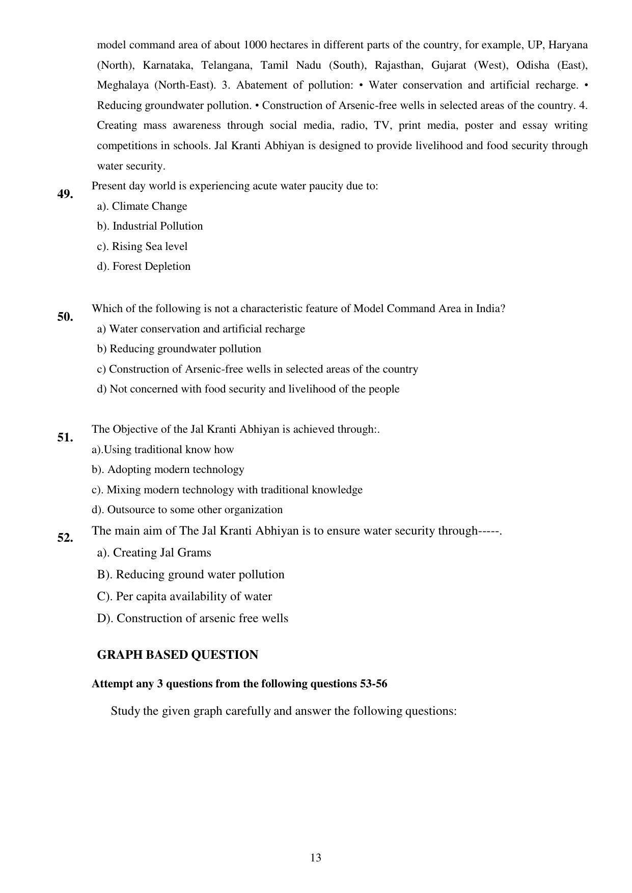 CBSE Class 12th Geography Sample Question Paper 2021-22 - Page 13