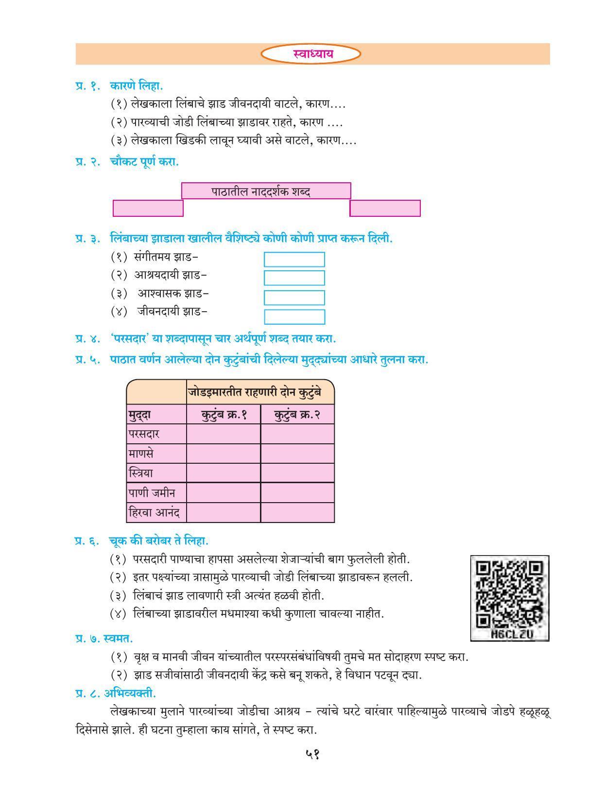 Maharashtra Board Class 9 Marathi Textbook - Page 61