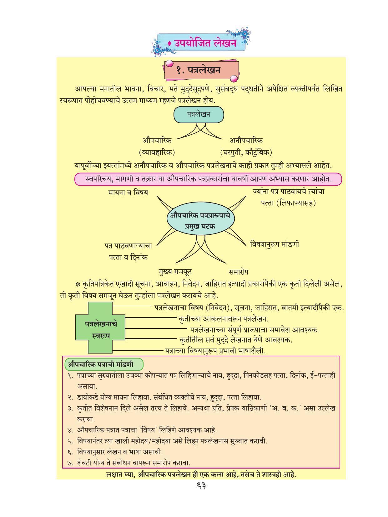 Maharashtra Board Class 9 Marathi Textbook - Page 73