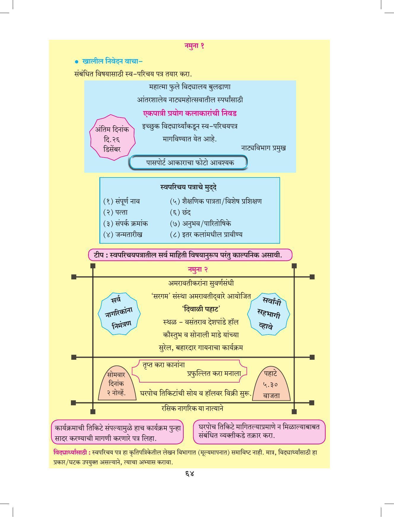 Maharashtra Board Class 9 Marathi Textbook - Page 74