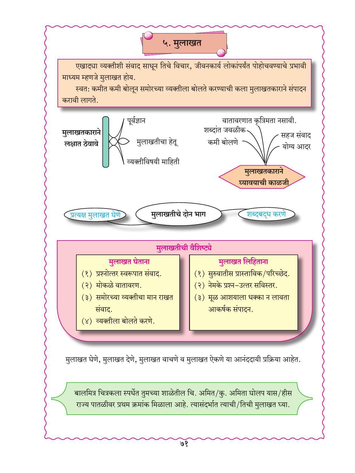 Maharashtra Board Class 9 Marathi Textbook - Page 81