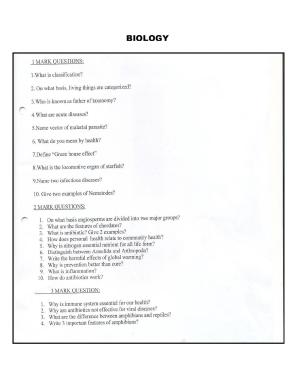 CBSE Worksheets for Class 9 Biology Assignment 3
