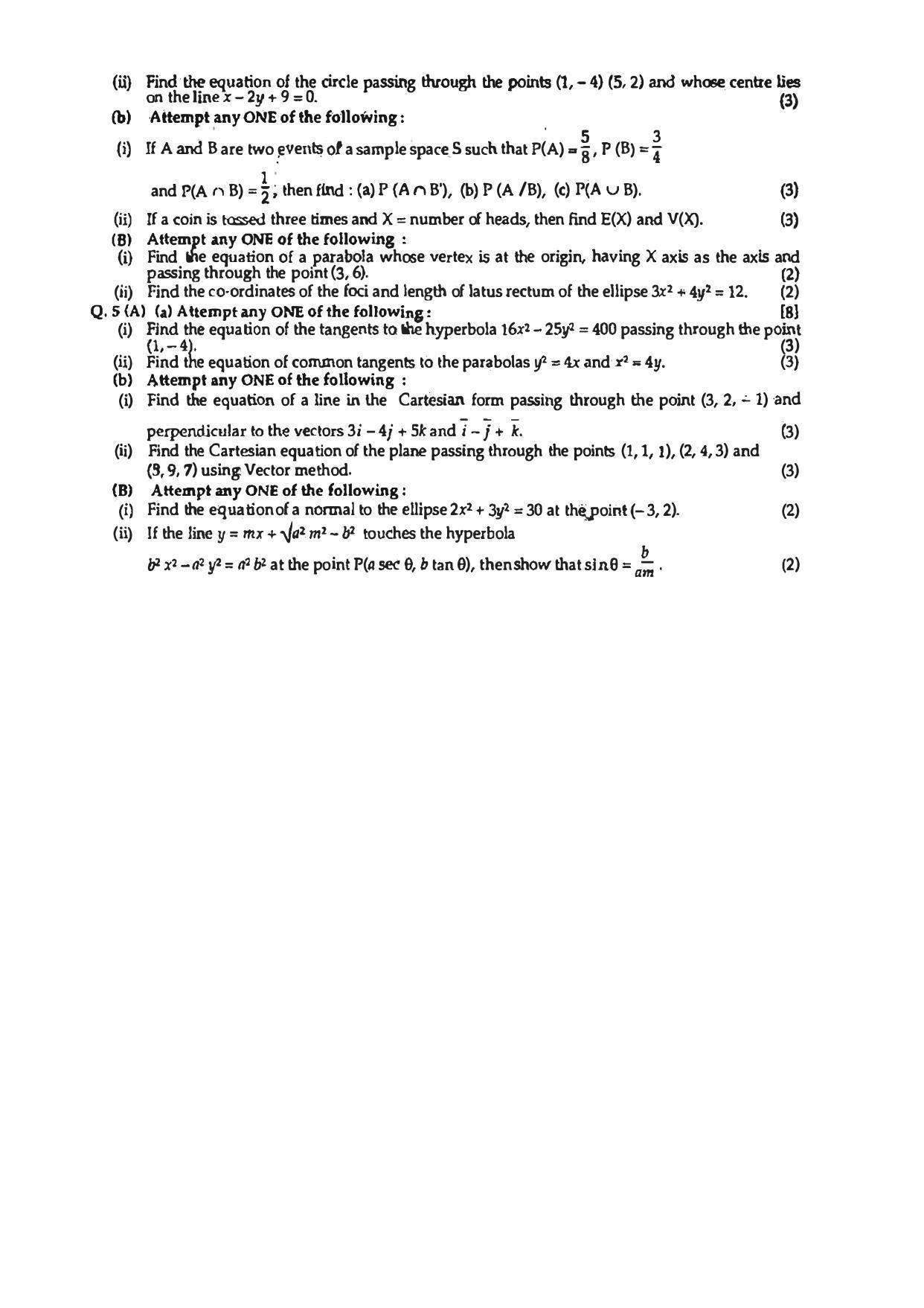 Maharashtra Board HSC Maths 2010 Question Paper - Page 2