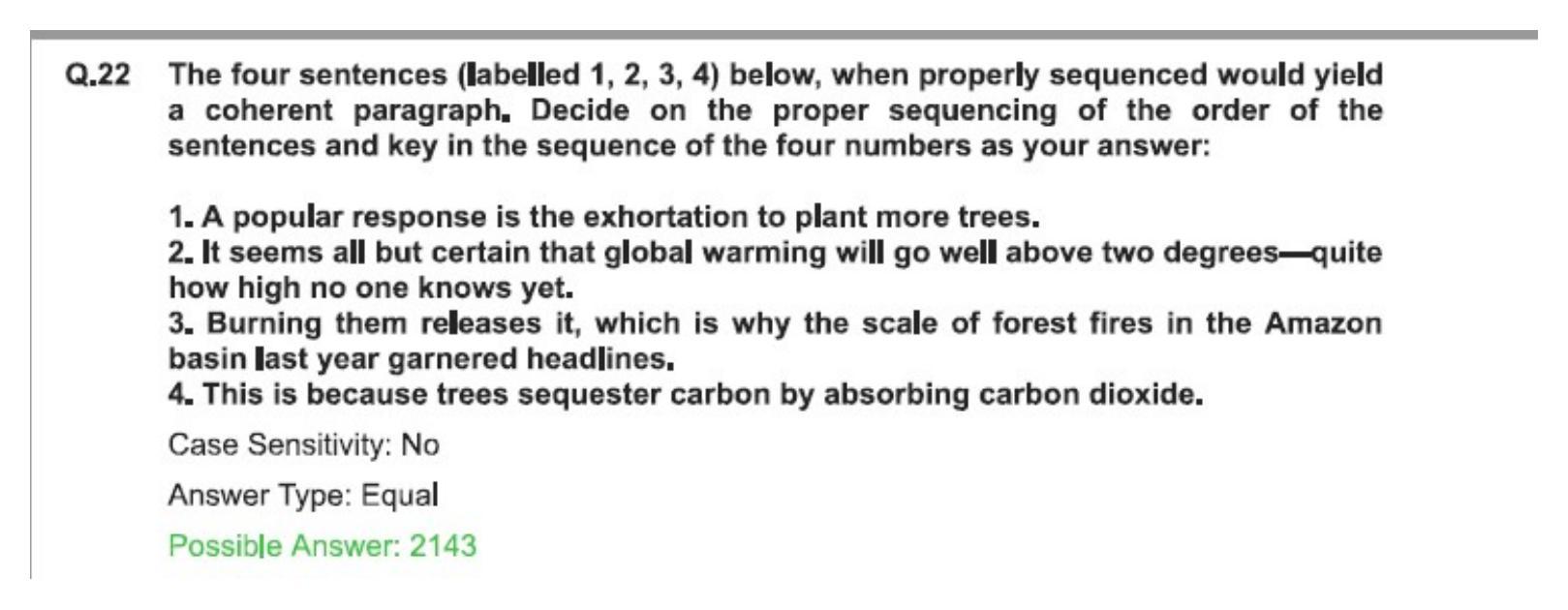 CAT 2022 CAT VARC Slot 1 Question Paper - Page 27