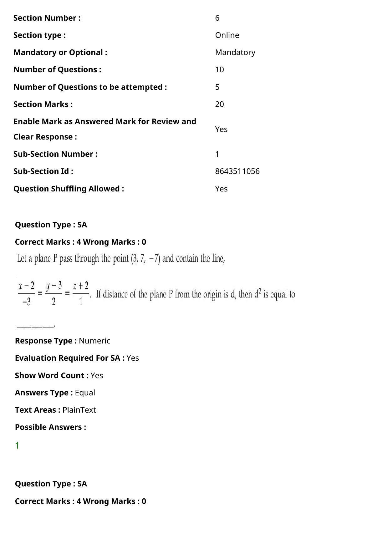 JEE Mains 2021: BTech Gujarati (Shift 1) 27-07-2021 Question Paper - Page 106