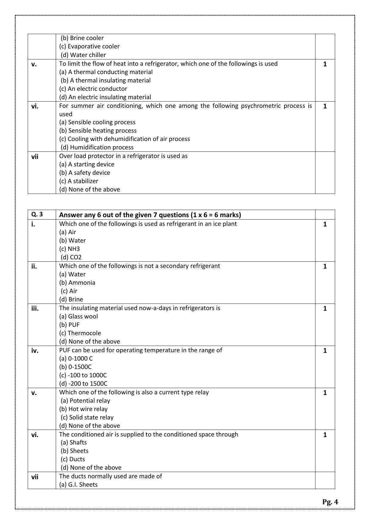 CBSE Class 10 Air-conditioning & Refrigeration (Skill Education) Sample Papers 2023 - Page 4
