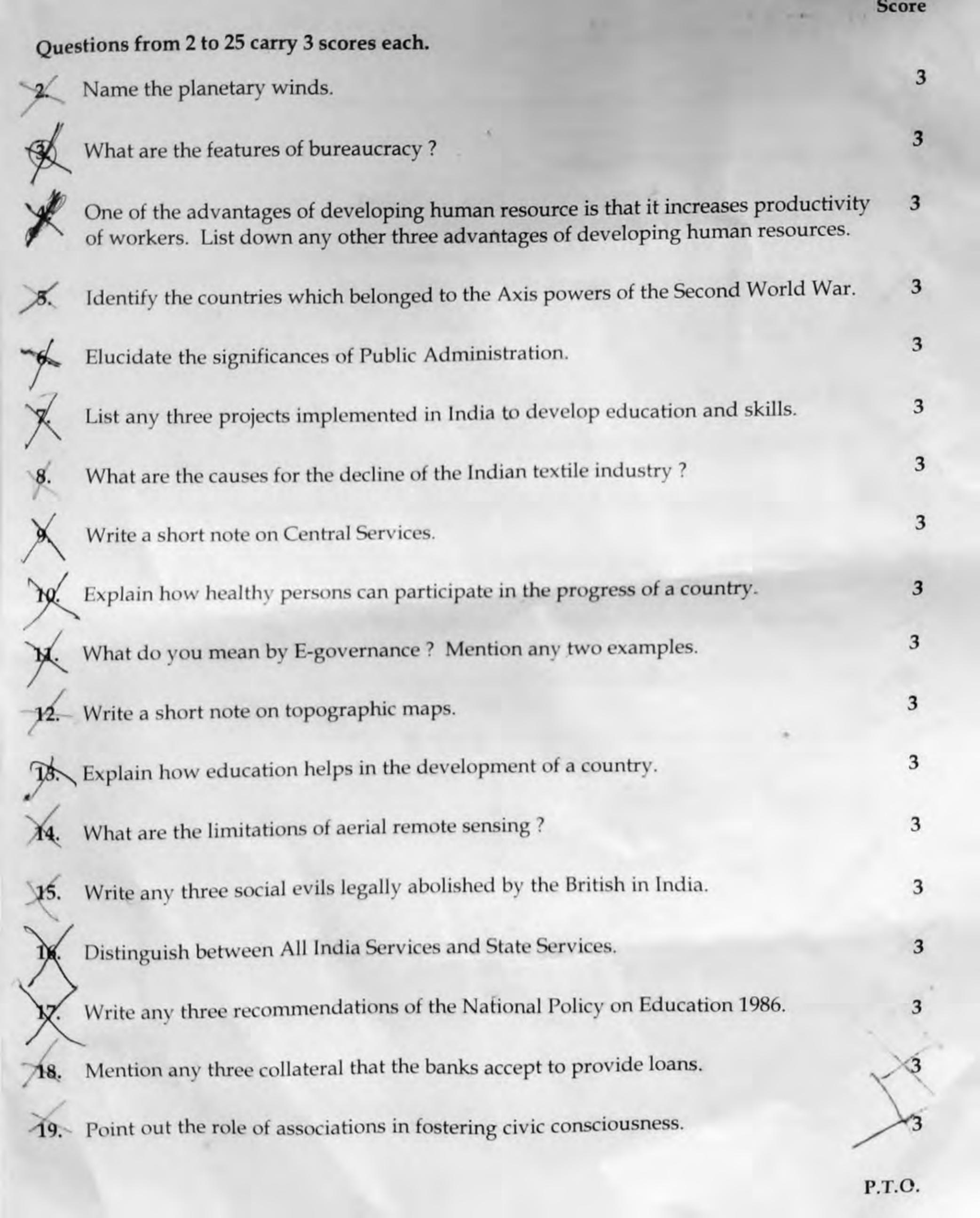 Kerala SSLC 2021 Social Science (EM) Question Paper - Page 3