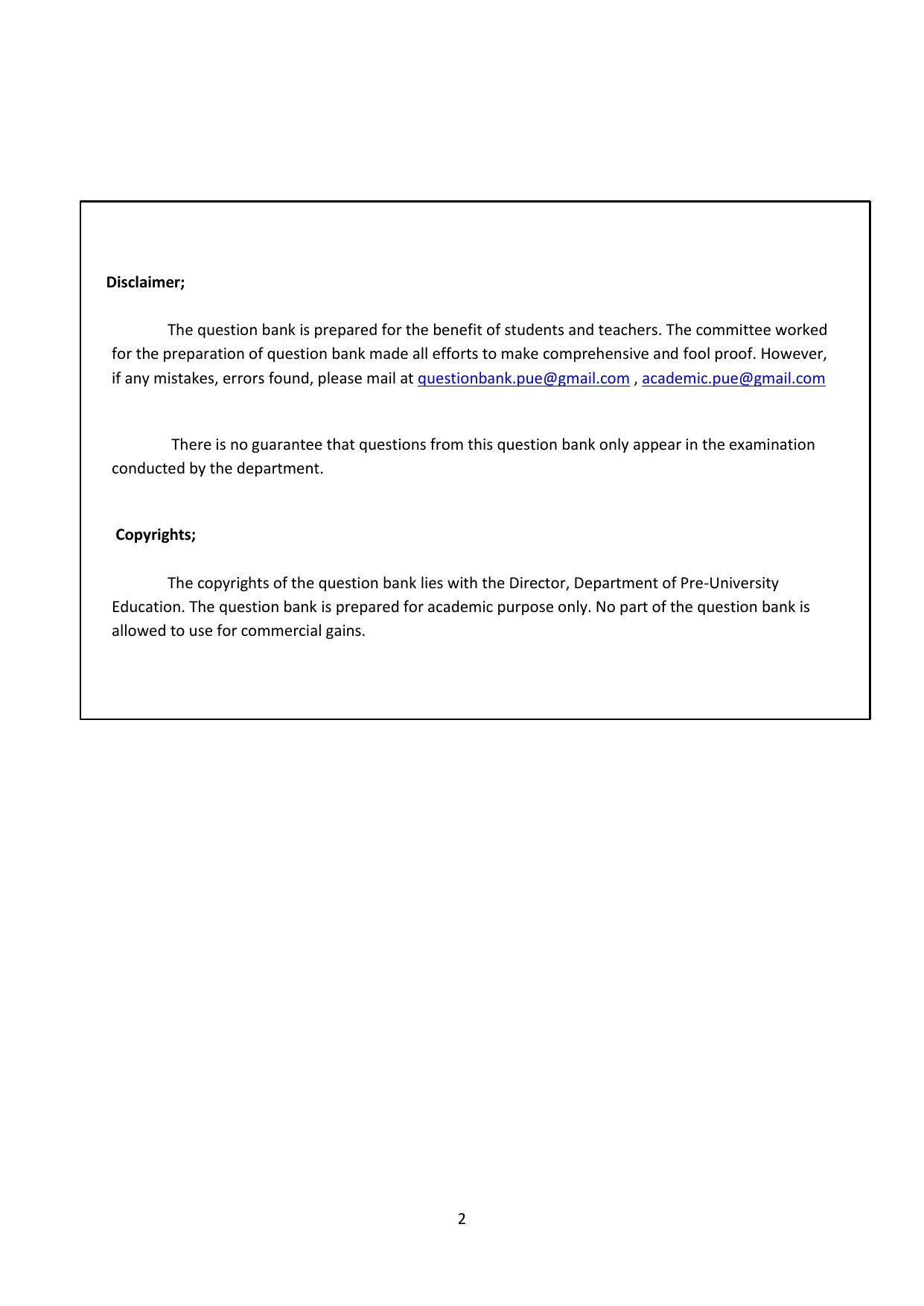 Karnataka 1st PUC Question Bank for Computer Science - Page 2