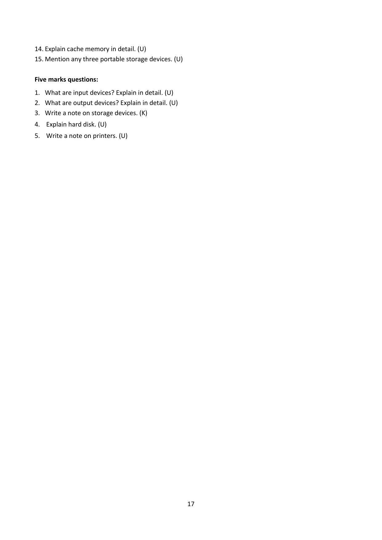 Karnataka 1st PUC Question Bank for Computer Science - Page 17