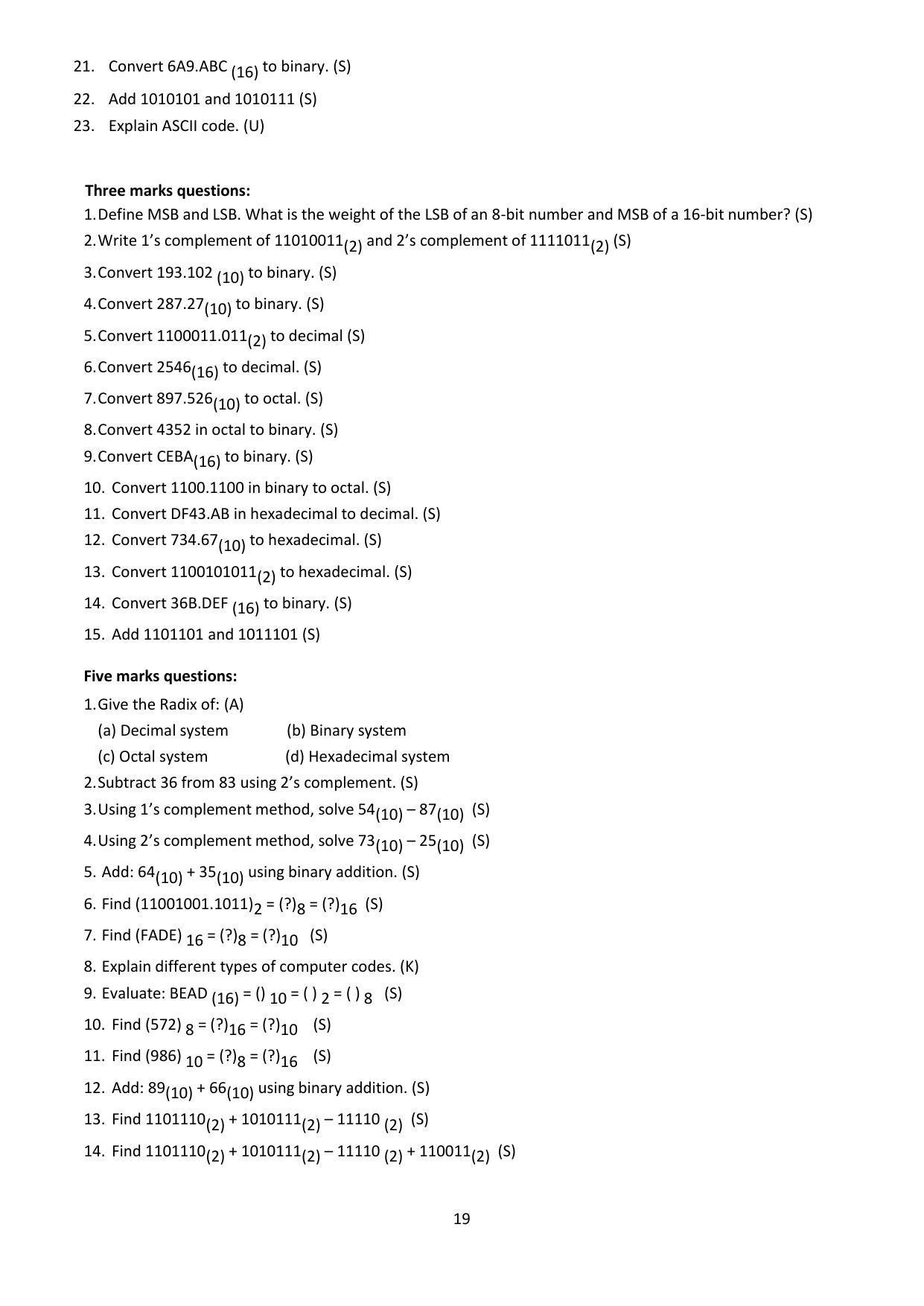 Karnataka 1st PUC Question Bank for Computer Science - Page 19