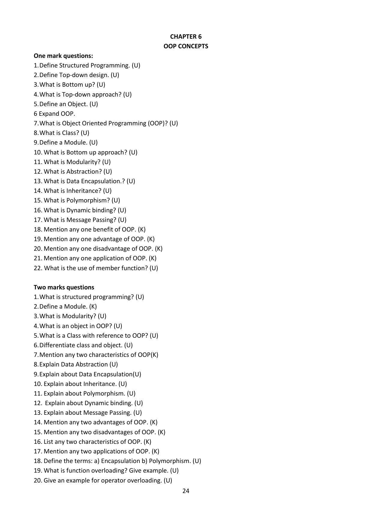 Karnataka 1st PUC Question Bank for Computer Science - Page 24