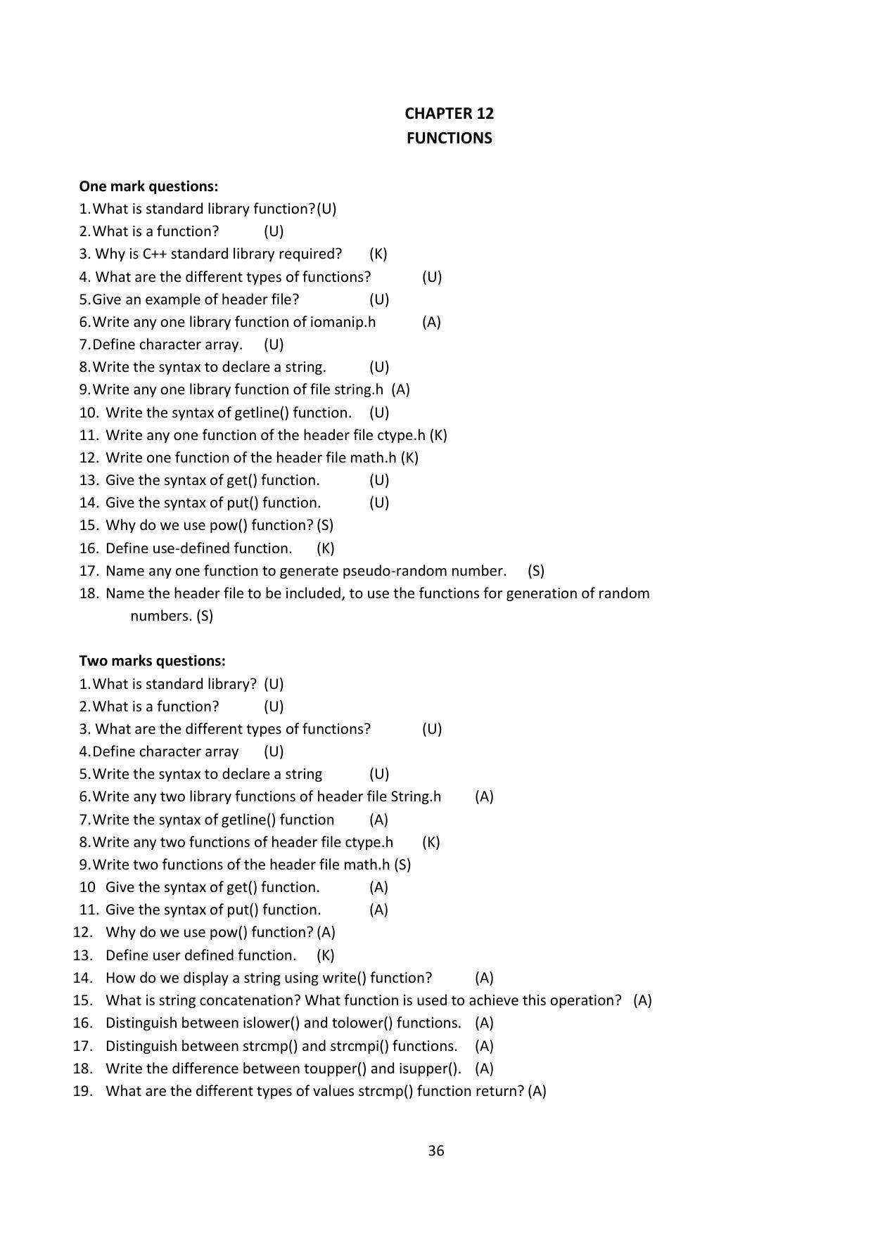 Karnataka 1st PUC Question Bank for Computer Science - Page 36