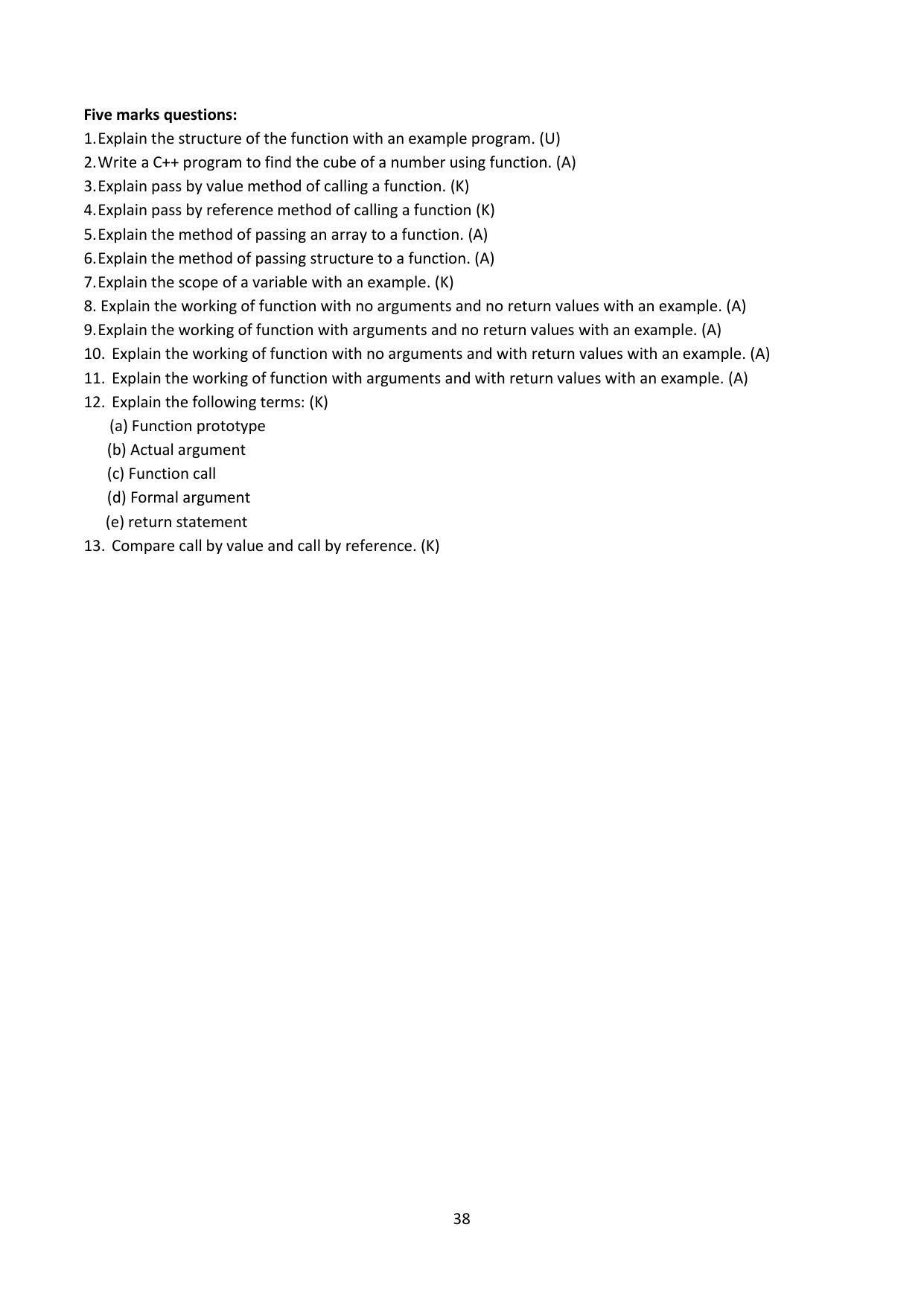 Karnataka 1st PUC Question Bank for Computer Science - Page 38