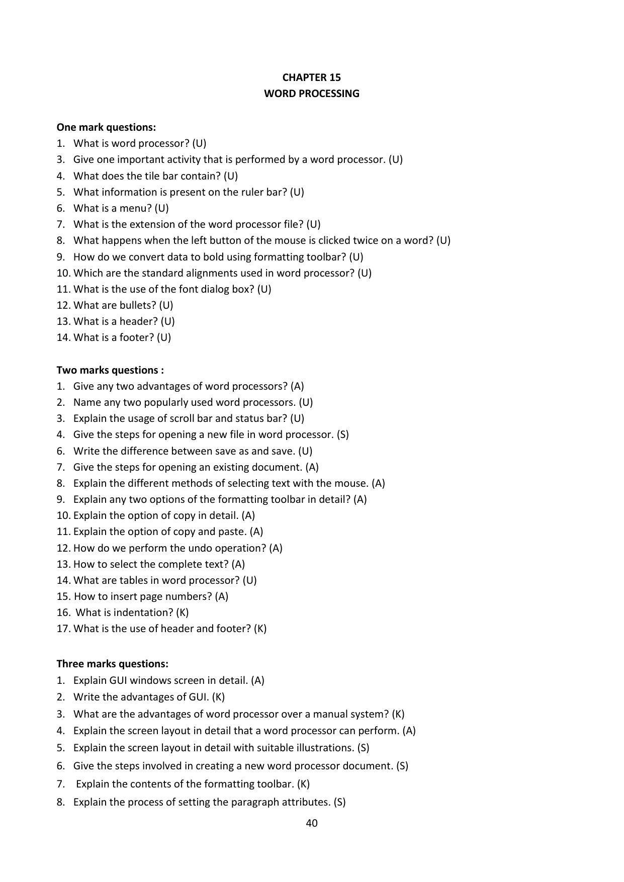 Karnataka 1st PUC Question Bank for Computer Science - Page 40