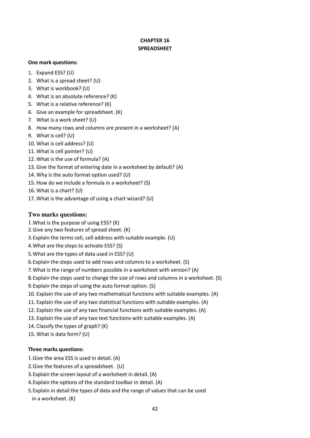 Karnataka 1st PUC Question Bank for Computer Science - Page 42