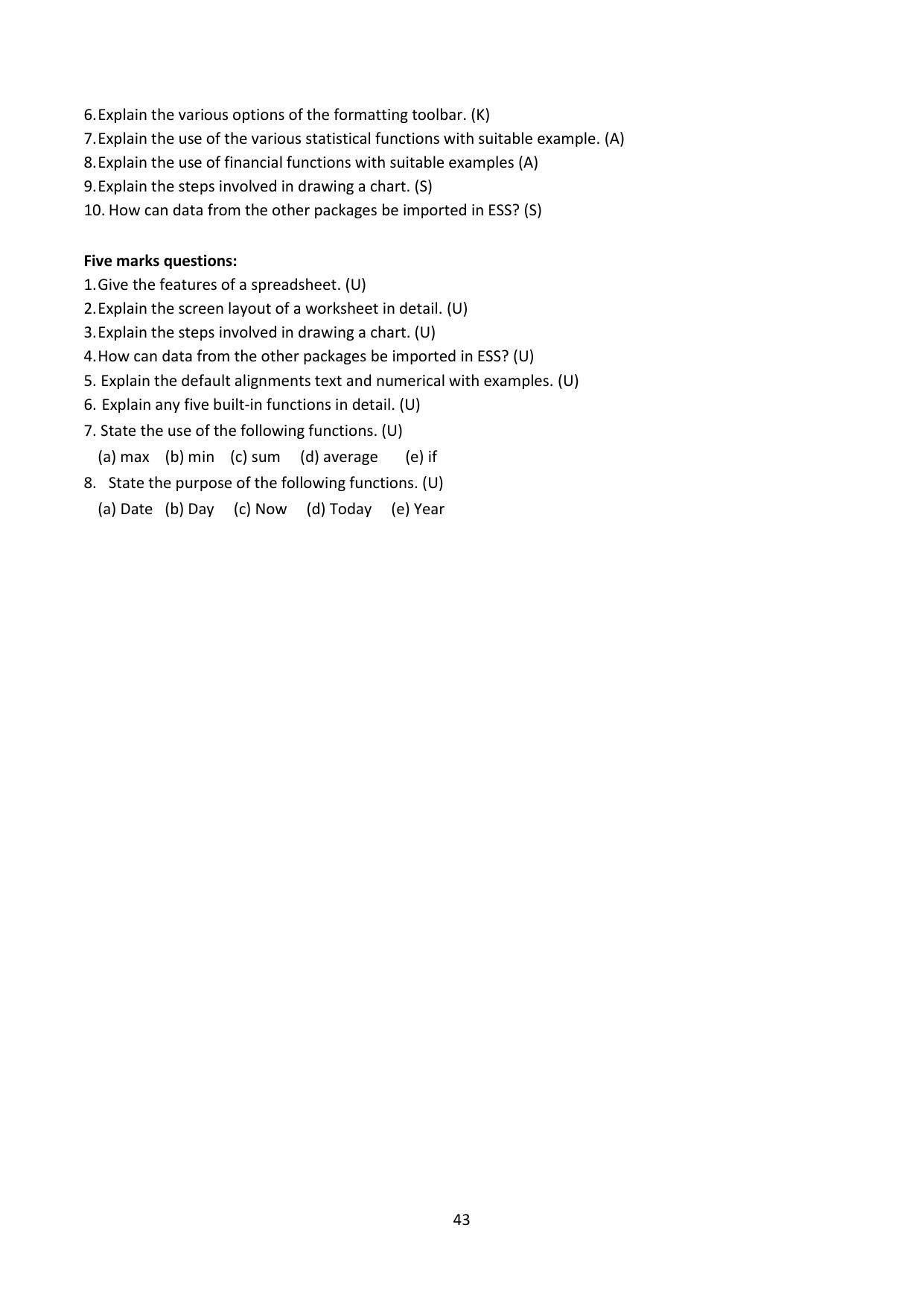 Karnataka 1st PUC Question Bank for Computer Science - Page 43